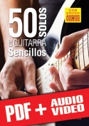 50 solos de guitarra sencillos (pdf + mp3 + vídeos)