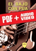 El bajo con púa (pdf + mp3 + vídeos)