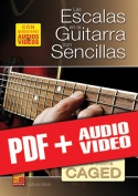 Las escalas en la guitarra son sencillas… con el sistema CAGED (pdf + mp3 + vídeos)