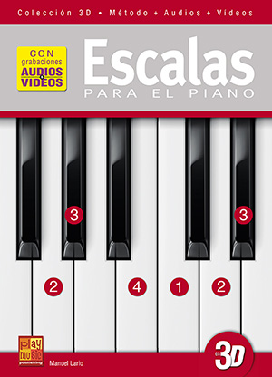 Escalas para el piano en 3D Escalas para el piano en 3D