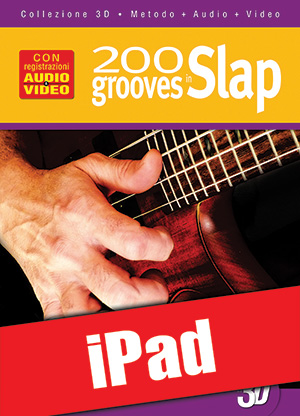 200 grooves in slap in 3D (iPad)