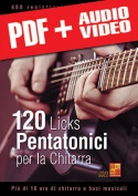 120 licks pentatonici per la chitarra (pdf + mp3 + video)