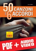 50 canzoni con 6 accordi sulla chitarra (pdf + mp3 + video)