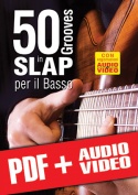 50 grooves in slap per il basso (pdf + mp3 + video)