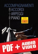 Accompagnamenti con accordi e arpeggi per piano (pdf + mp3 + video)