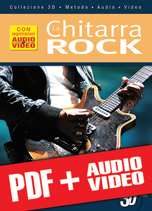 La chitarra rock in 3D (pdf + mp3 + video)