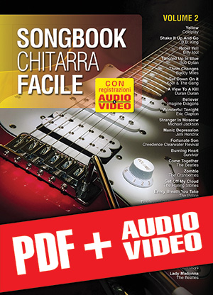 Songbook Chitarra Facile - Volume 2 (pdf + mp3 + video)