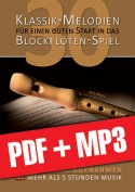 30 Klassik-Melodien für einen guten Start in das Blockflöten-Spiel (pdf + mp3)
