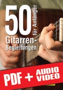 50 Gitarren-Begleitungen für Anfänger (pdf + mp3 + videos)