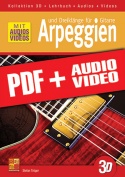 Arpeggien und Dreiklänge für Gitarre in 3D (pdf + mp3 + videos)