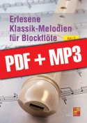 Erlesene Klassik-Melodien für Blockflöte (pdf + mp3)