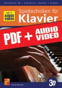 Spieltechniken für Klavier in 3D (pdf + mp3 + videos)