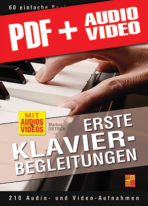Erste Klavier-Begleitungen (pdf + mp3 + videos)