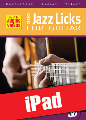 200 Jazz Licks for Guitar in 3D (iPad)