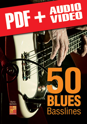 50 Blues Basslines (pdf + mp3 + videos)