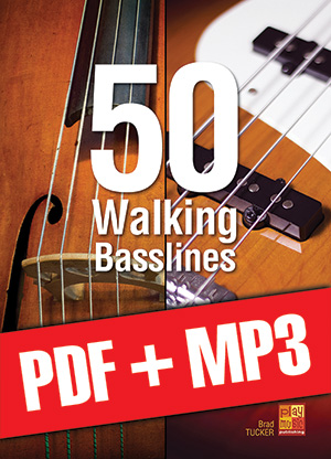 50 Walking Basslines (pdf + mp3)