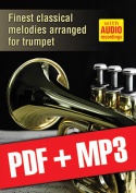 Finest classical melodies arranged for trumpet (pdf + mp3)