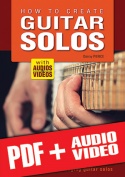 How to create guitar solos (pdf + mp3 + videos)