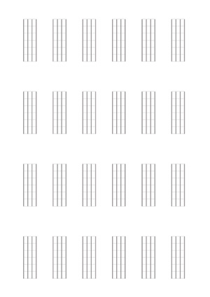 Bass guitar (6-fret diagrams)