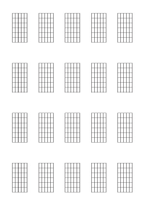 Guitar (6-fret diagrams)