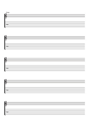 Guitar (scores & tablatures) / (score and tab notation) Guitar (scores & tablatures) / (score and tab notation)