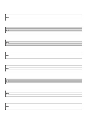 Guitar (tabs) / (tab notation) Guitar (tabs) / (tab notation)