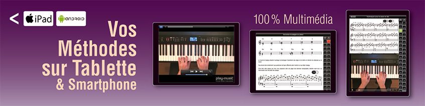 Les méthodes de piano sur tablettes iPad ou Android